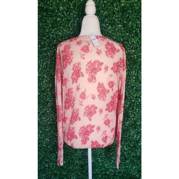 28. J.Crew Brushed wool crewneck sweater in rose garden - Picture 5 of 6